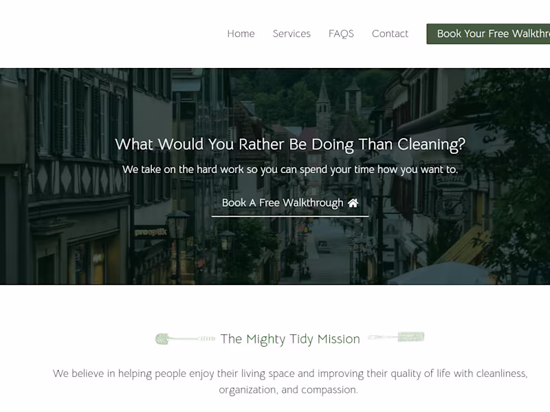 Cover image for Website Design - Mighty Tidy Fort Wayne
