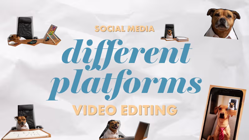 Cover image for How to edit videos for different Social Media Platforms
