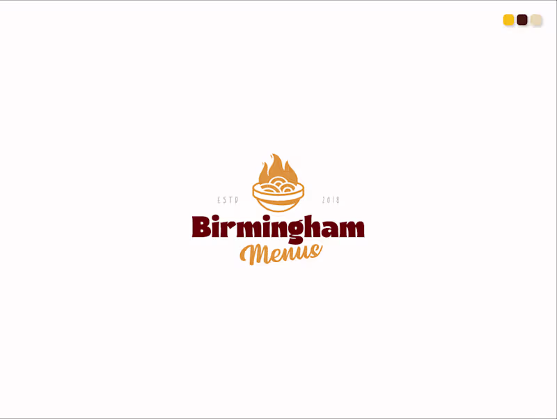 Cover image for This logo was designed for a chef based client, Birmingham M...