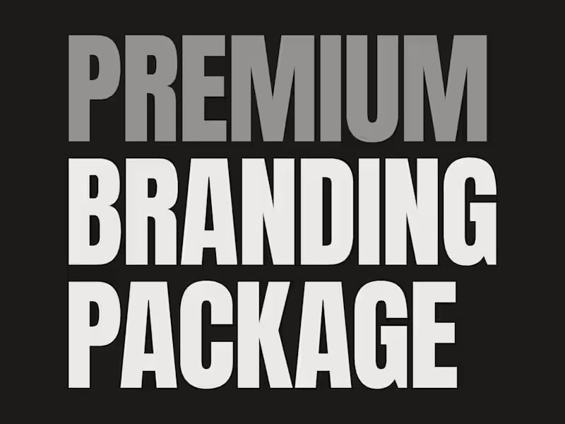Cover image for Premium Branding Package