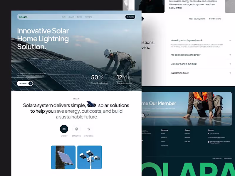 Cover image for Solar Energy Solutions Web Design