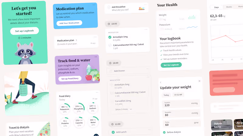 Cover image for Mizu – Companion app for chronic kidney disease patients