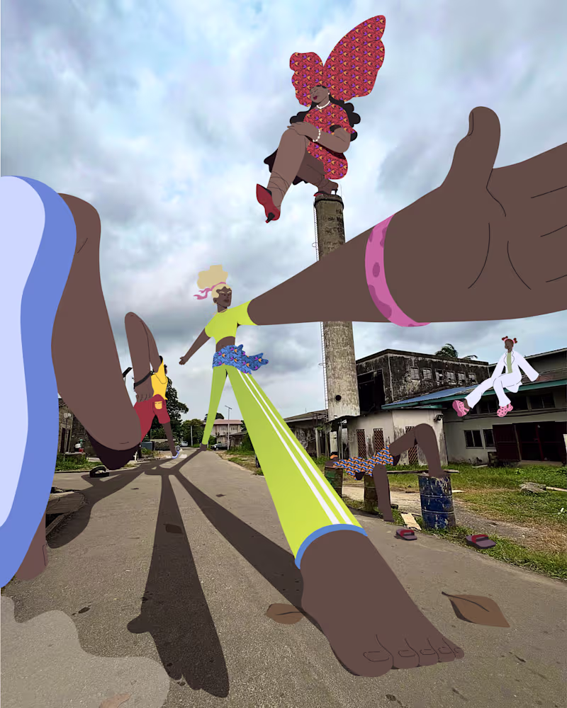 Cover image for My latest illustration. This is an exploration using mixed m...