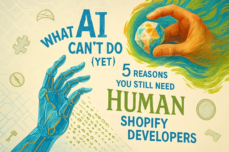 Cover image for What AI Can’t Do (Yet): 5 Reasons You Still Need Human Shopify Developers