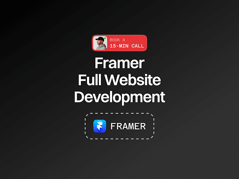 Cover image for Framer Full Website Development