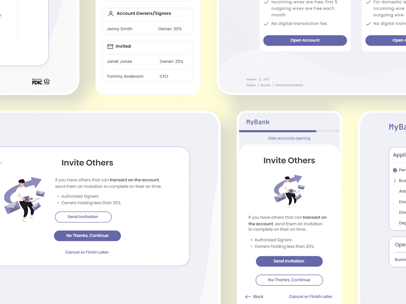 Cover image for Online Banking Account Opening | UX/UI | Concept to Development