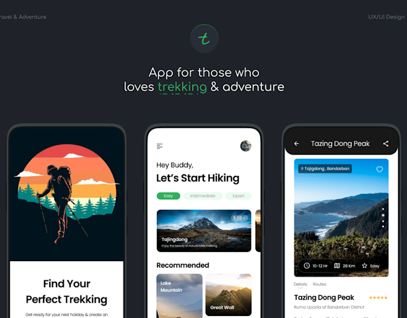 Cover image for Trekking Mobile App - UX Design Case Study