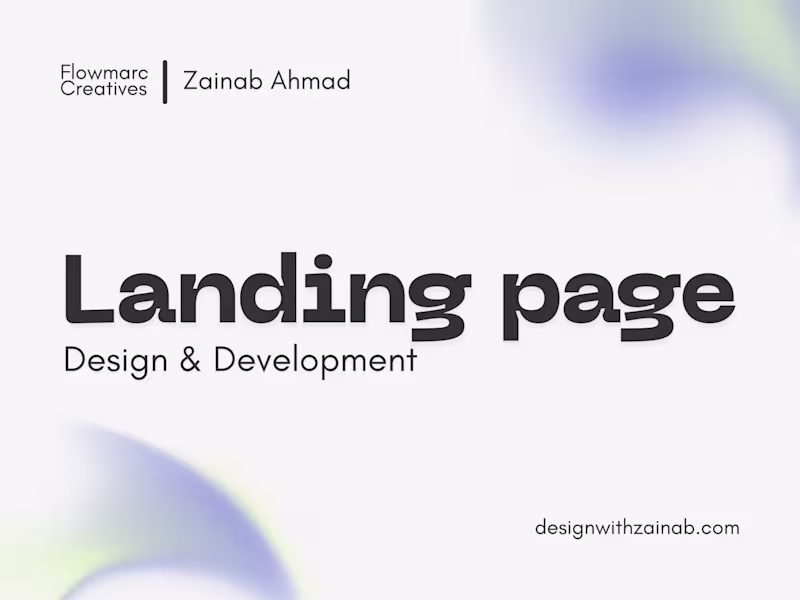 Cover image for Landing Page Design