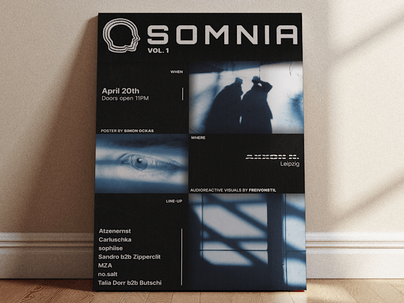 Cover image for SOMNIA Event Series Logo & Poster Design