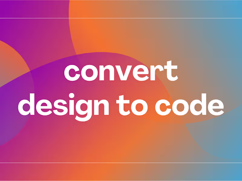 Cover image for I will convert your design to React/Next JS