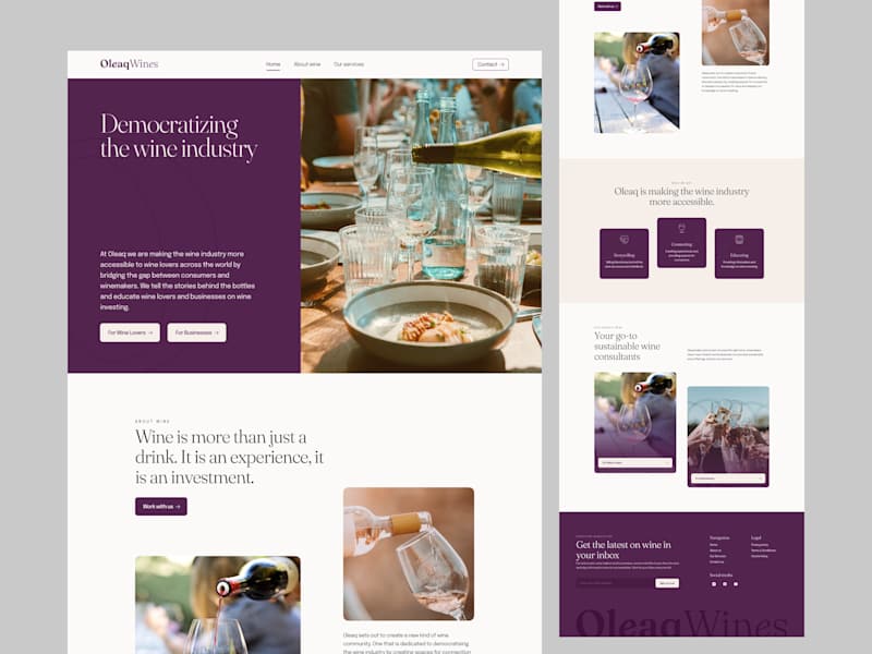 Cover image for Landing Page Design for O'leaq