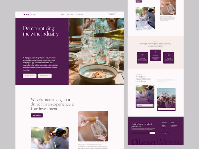 Cover image for Landing Page Design for O'leaq