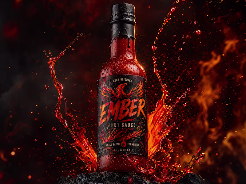 Cover image for EMBER — Premium Hot Sauce Brand Identity