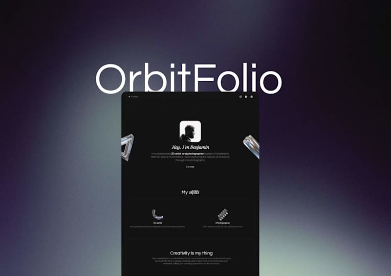Cover image for OrbitFolio - Framer