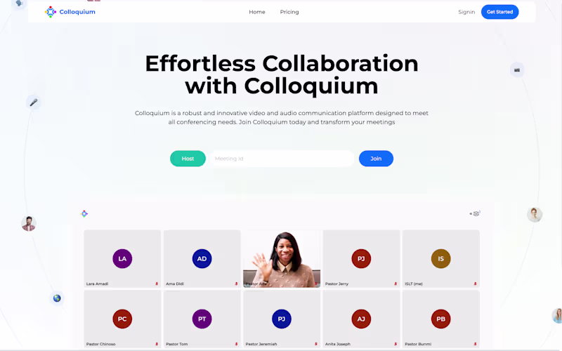 Cover image for Colloquium - Video Conferencing Platform