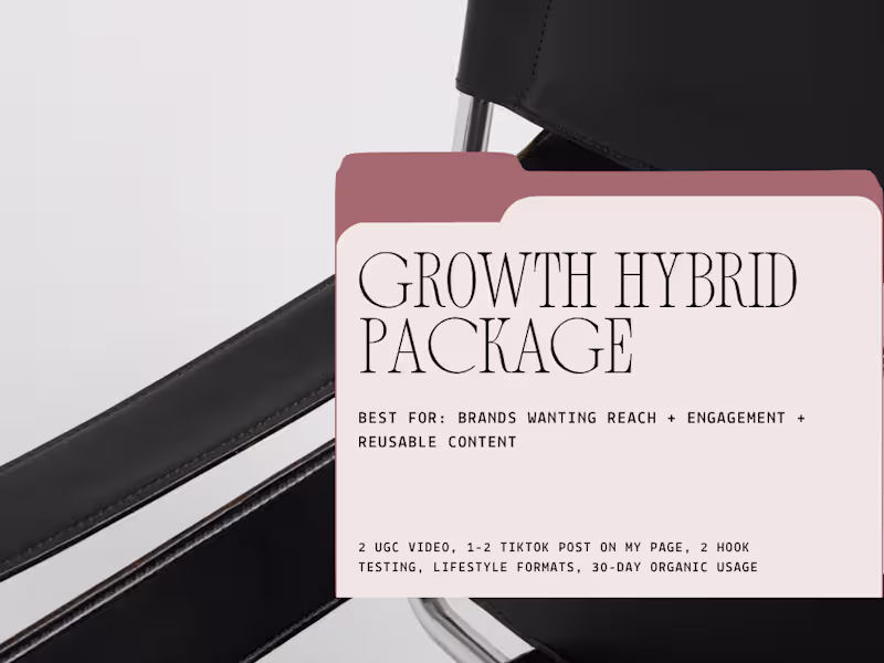 Cover image for Growth Hybrid TikTok Package