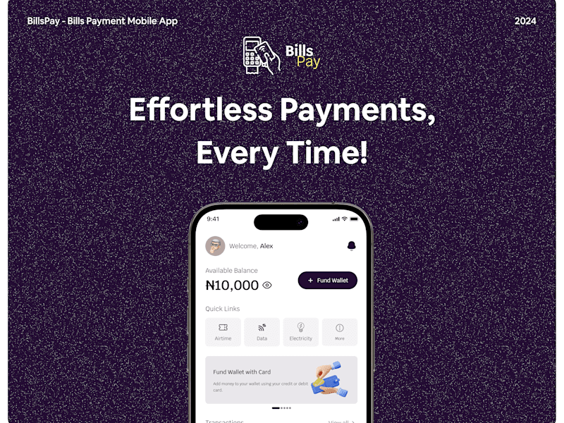 Cover image for Bills Pay Mobile App Case Study