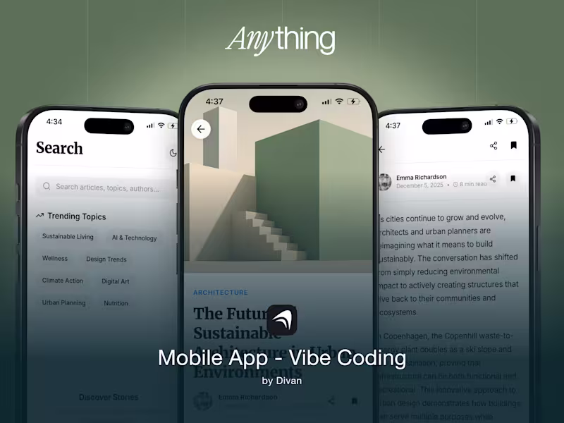 Cover image for Fully functional mobile application 