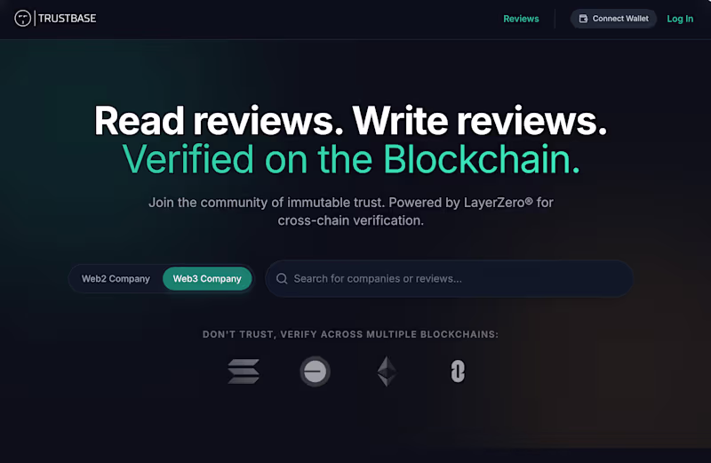 Cover image for I built a web3 dapp that writes reviews onto the blockchain....