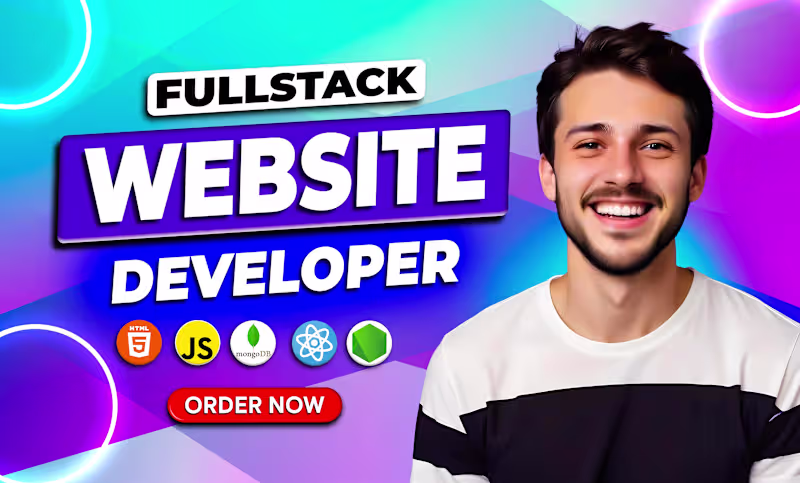 Cover image for I will be your full stack web developer