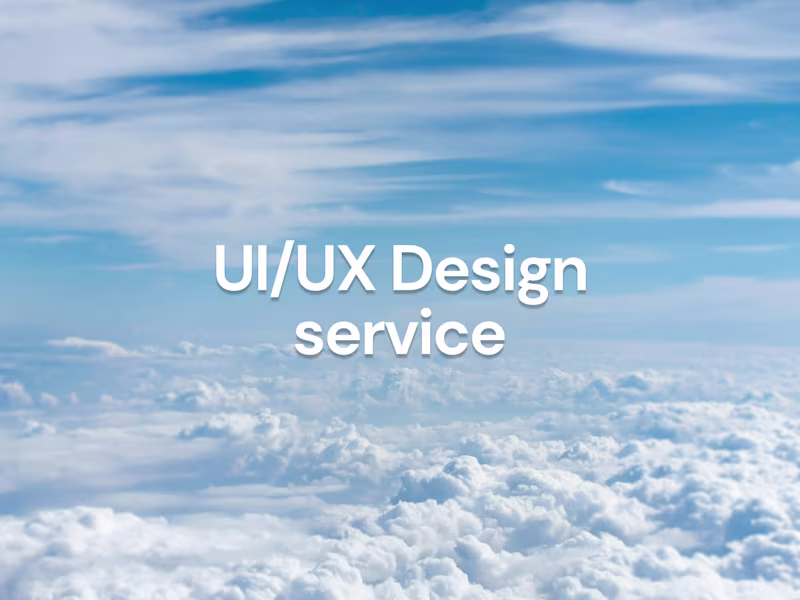 Cover image for UI/UX Design Service