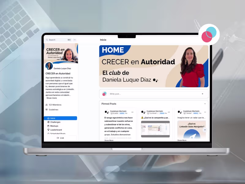 Cover image for Daniela Luque Díaz’s Kajabi community hub