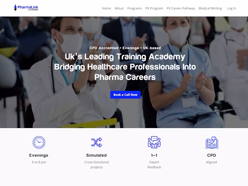 Cover image for Pharmalink Academy Online Platform Development - Kajabi