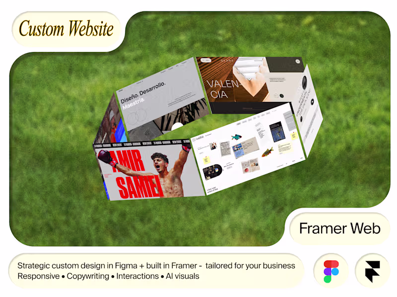 Cover image for Custom Framer Website Design