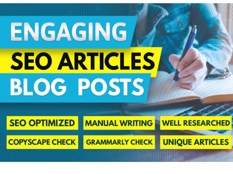 Cover image for Engaging SEO article writing or content writing in 24 hours