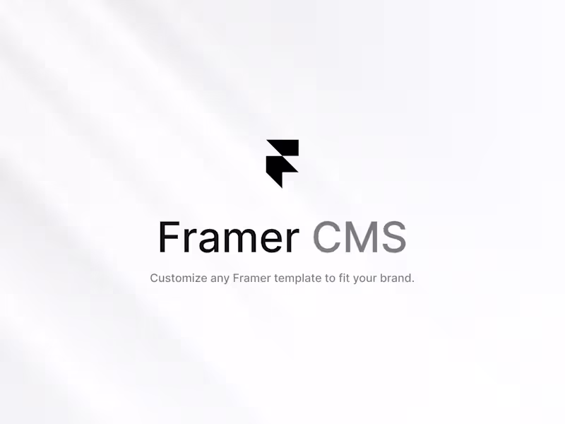 Cover image for Framer CMS Setup & Customization