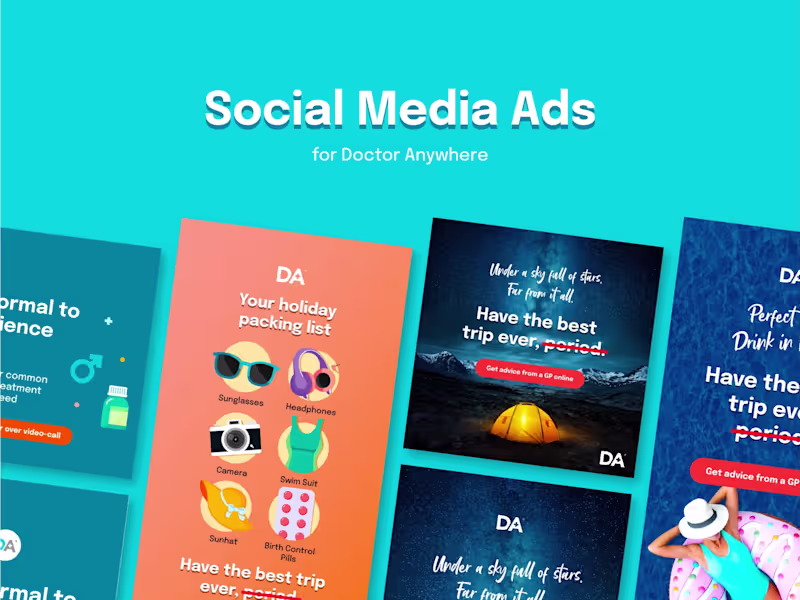 Cover image for Social Media Ad Design for Doctor Anywhere