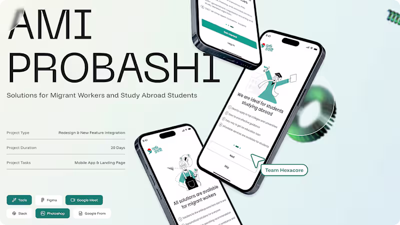 Cover image for Ami Probashi UI UX Design Case Study-App Redesign
