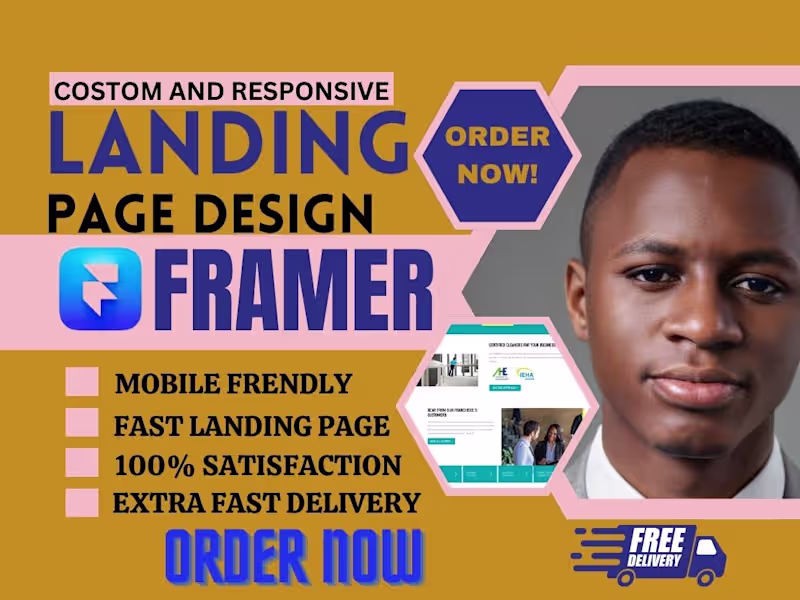Cover image for Framer • Landing Page Design & Development