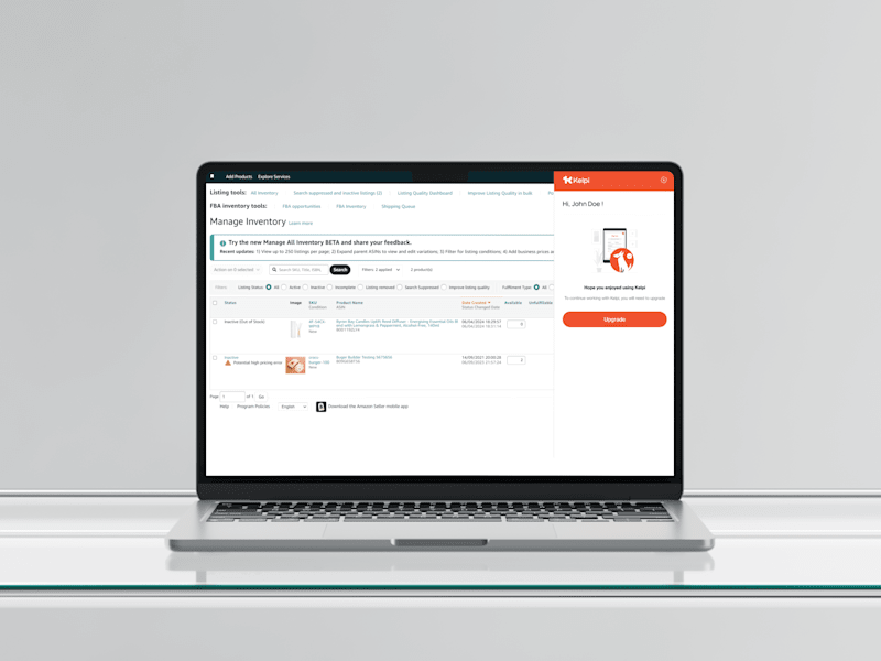 Cover image for UX/UI Enhancement for Kelpi's Amazon Listing Tool