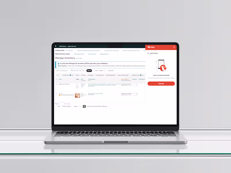 Cover image for UX/UI Enhancement for Kelpi's Amazon Listing Tool