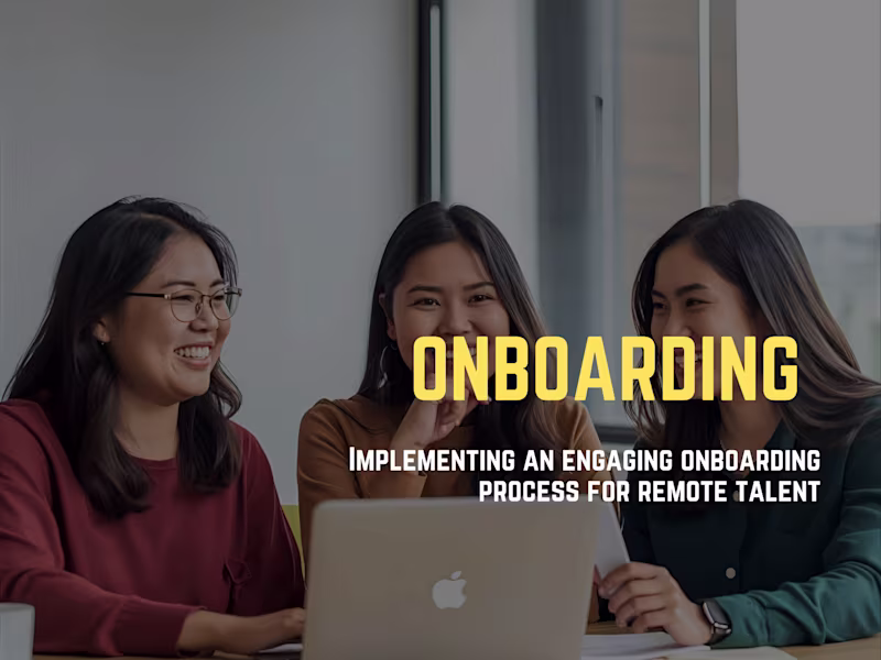 Cover image for Implementing an Engaging Onboarding Process