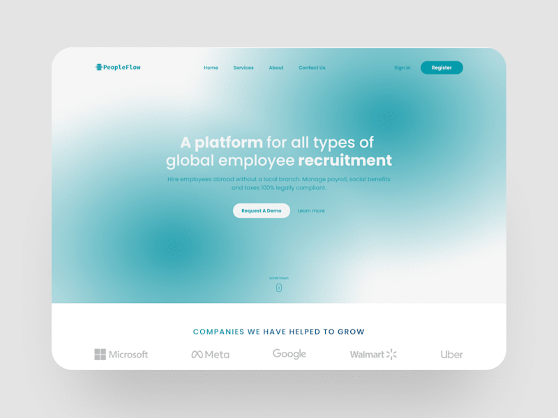 Cover image for People flow Landing page