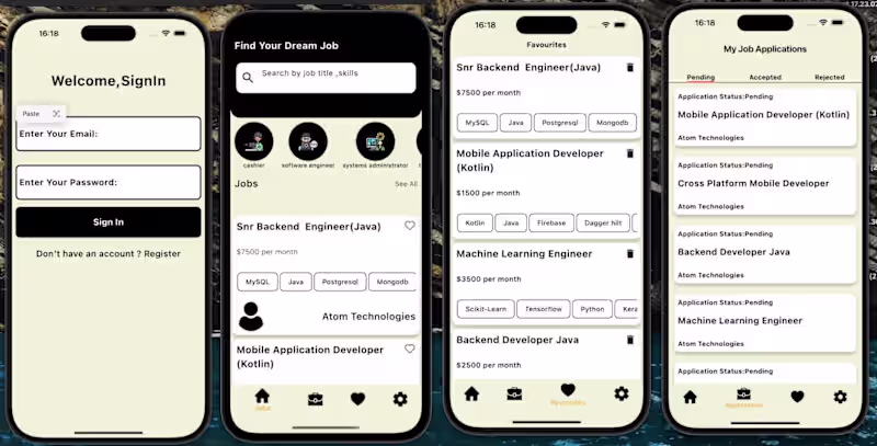 Cover image for Job Board Cross Platform Mobile App