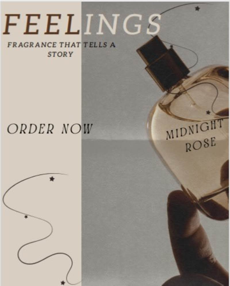 Cover image for Midnight Rose – Perfume Ad Design