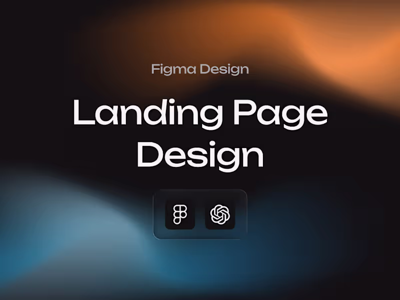 Cover image for Landing Page Figma Design