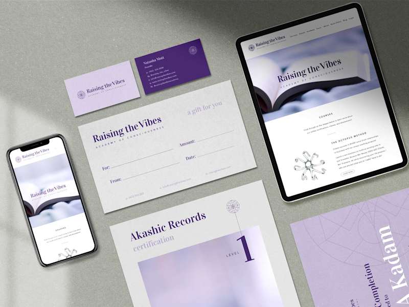 Cover image for Raising the Vibes Academy of Consciousness ~ Branding Design
