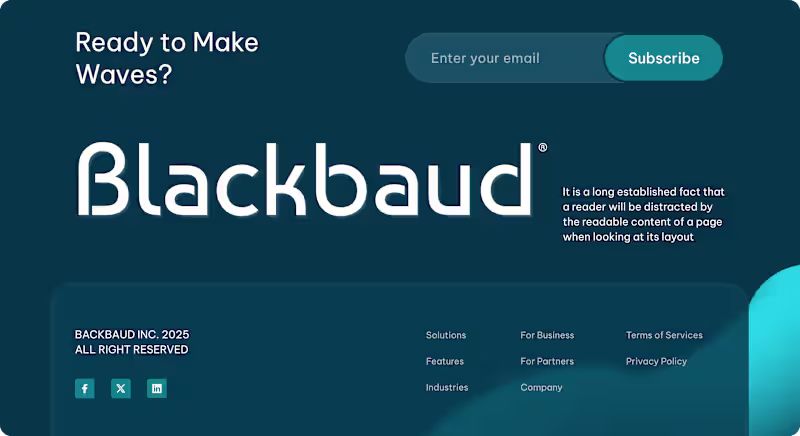 Cover image for Design a website footer section ✨