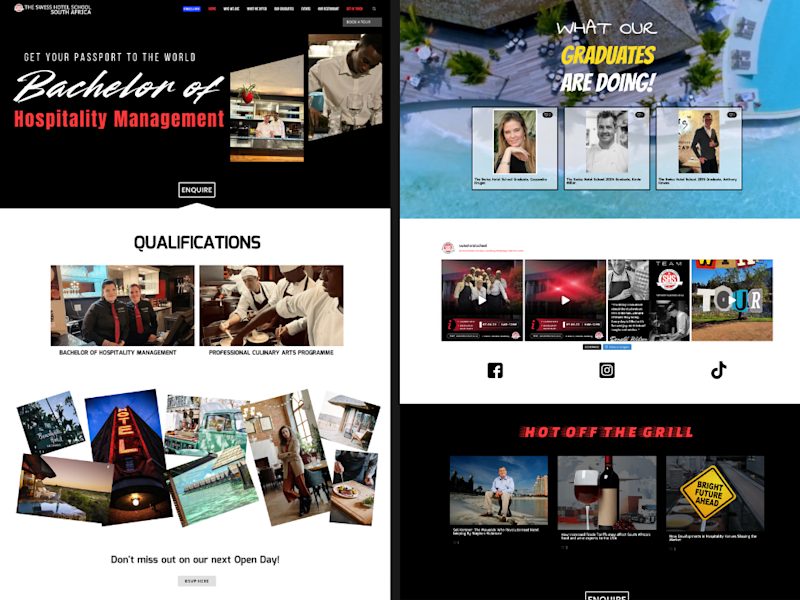 Cover image for Swiss Hotel School SA has been a client for 9 years and running