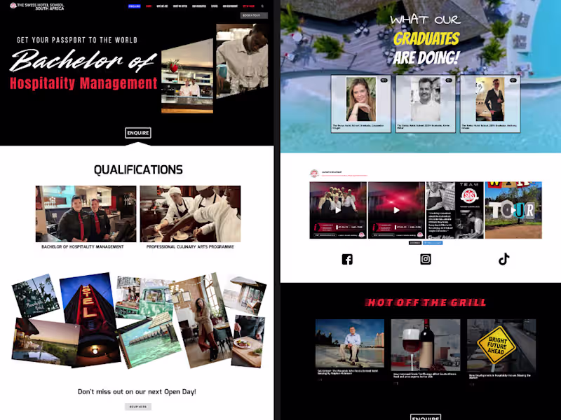 Cover image for Swiss Hotel School SA has been a client for 9 years and running