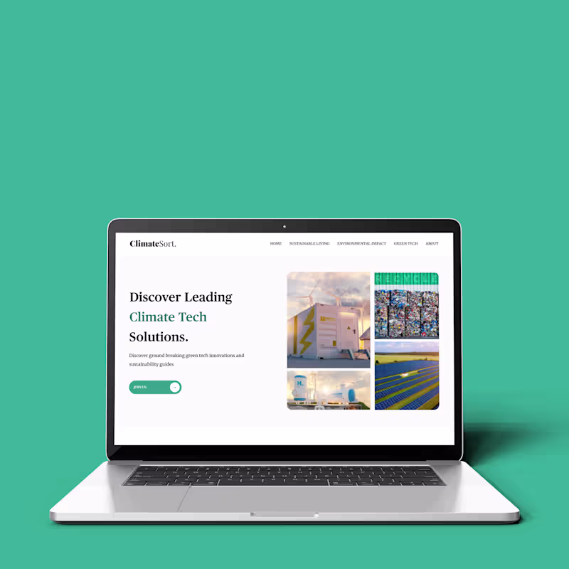 Cover image for ClimateSort - Web Design 