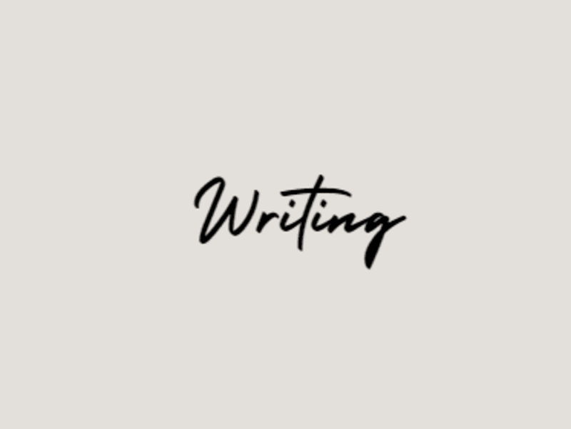 Cover image for Writing