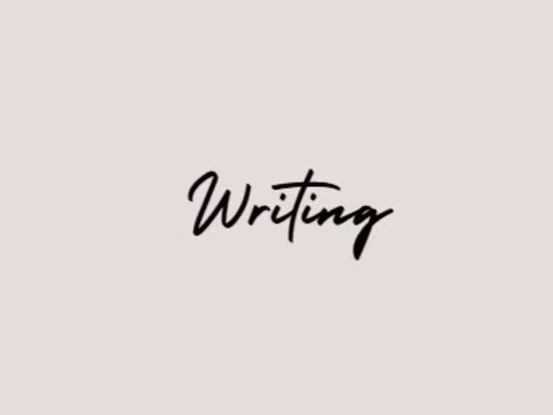Cover image for Writing