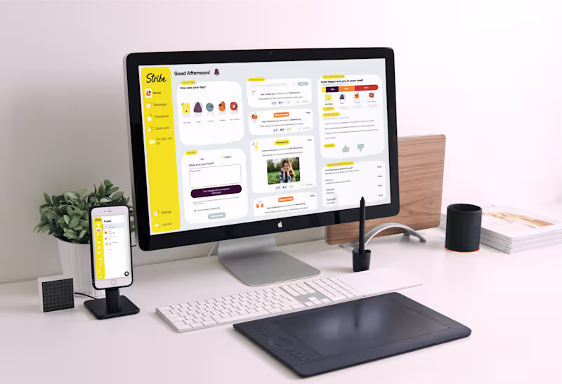 Cover image for UX/UI & Content Design for Stribe's B2B SaaS Website