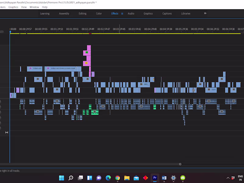 Cover image for Engaging storytelling through editing, sound and color. 