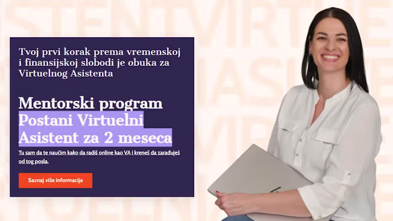 Cover image for Postani virtuelni asistent - Gabriela Popović